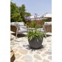 Pottery Pots Natural Jesslyn ronde plantenbak grijs terras